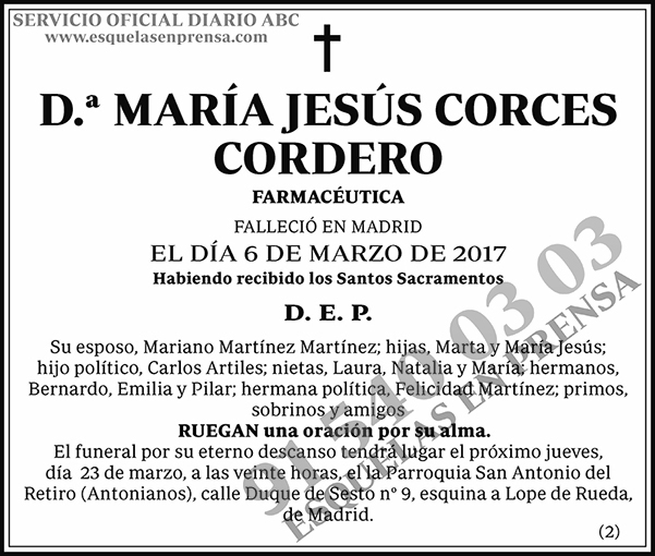 María Jesús Corces Cordero